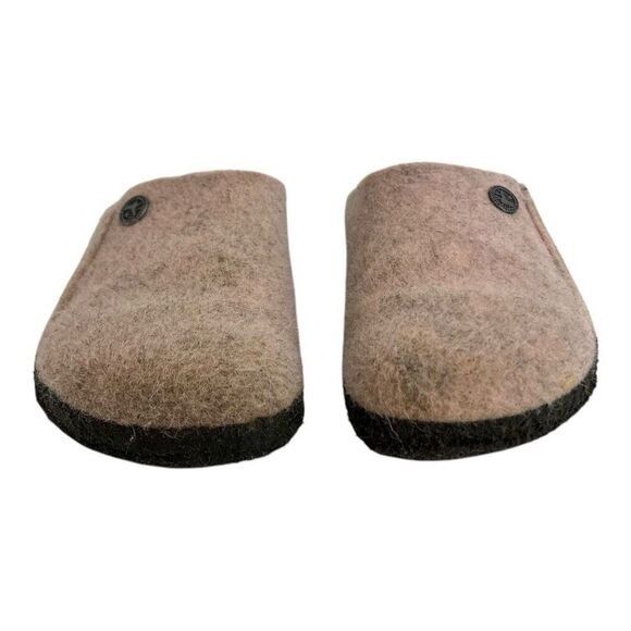 Birkenstock Zermatt Kids Size EU 32 US 1 Shearling Wool Felt Soft Pink Clogs - Picture 2 of 9